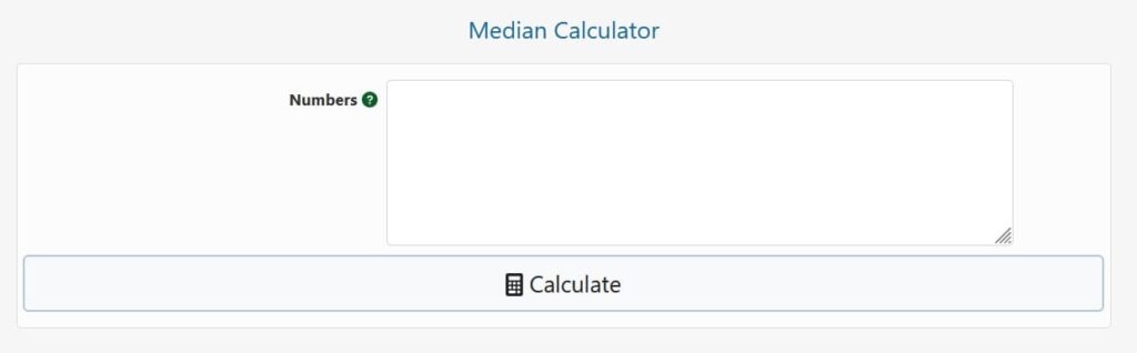 Median Calculator